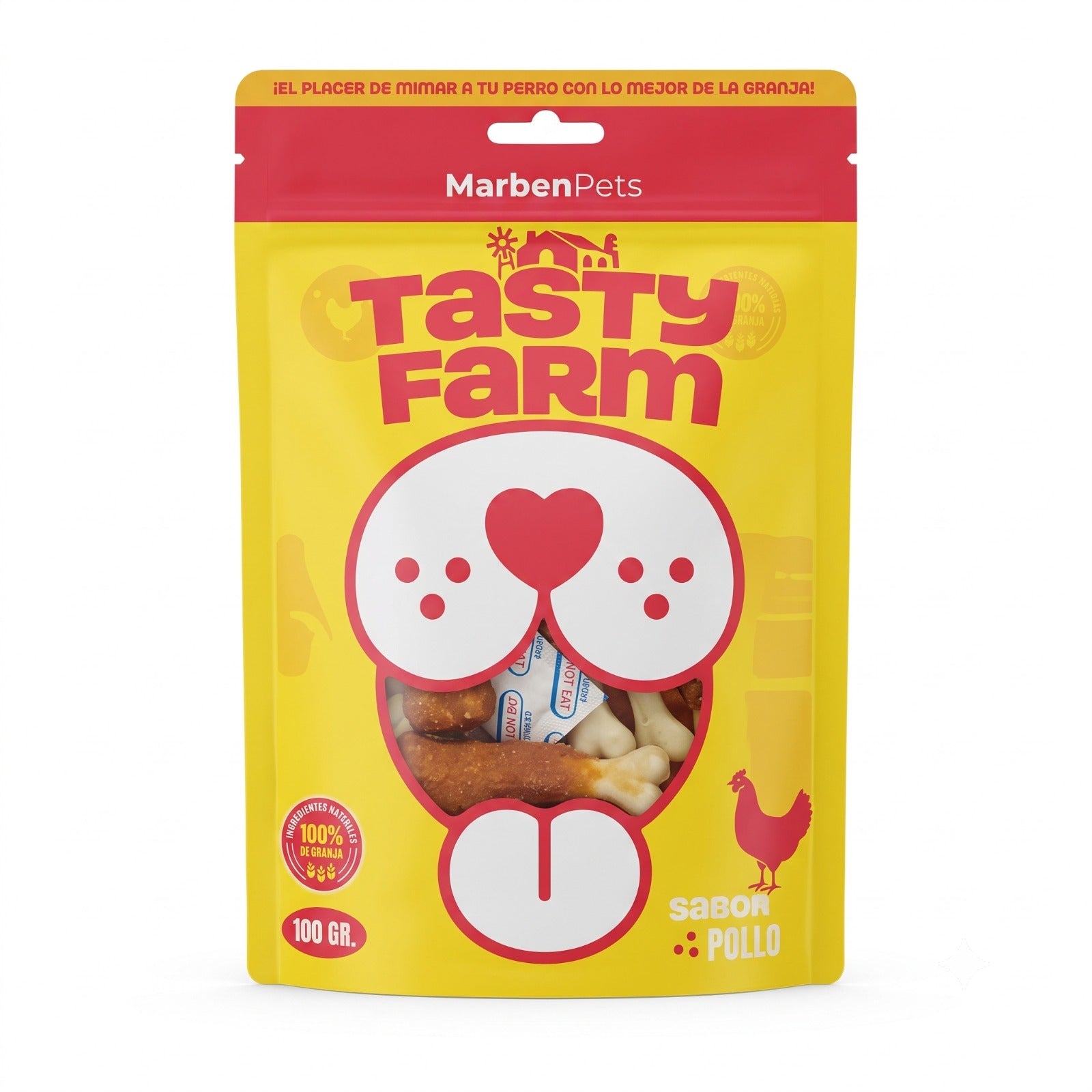 Trutros de Pollo con Hueso de Calcio Tasty Farm 100 g